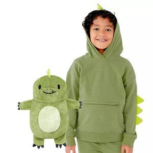 Cubcoats Dayo the Dinosaur Pullover Hoodie 2 in 1 Plush NWT